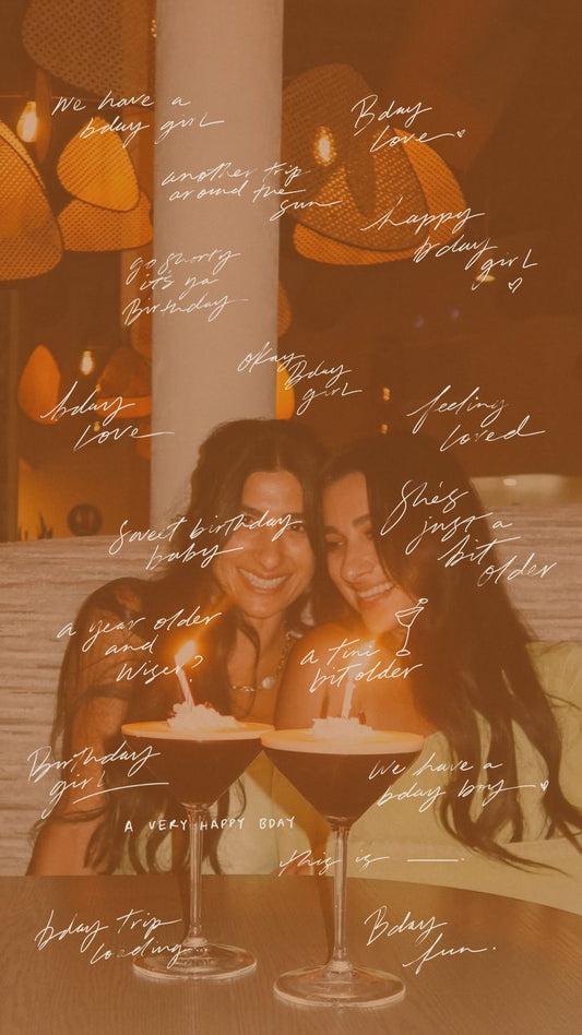 20 BIRTHDAY Hand Lettered PNGs for IG stories, collages etc!