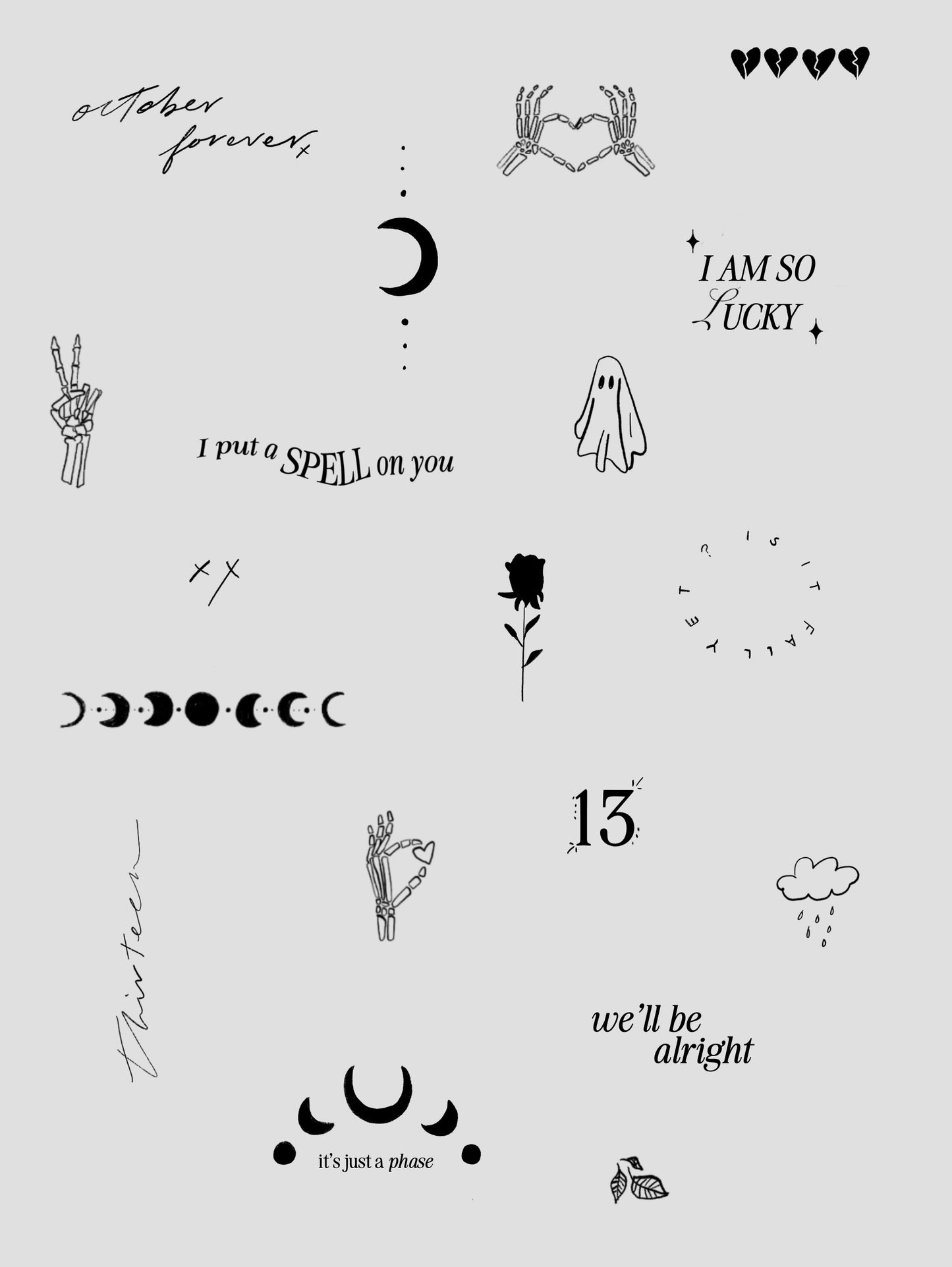TINY TATTOO - FLASH SHEETS