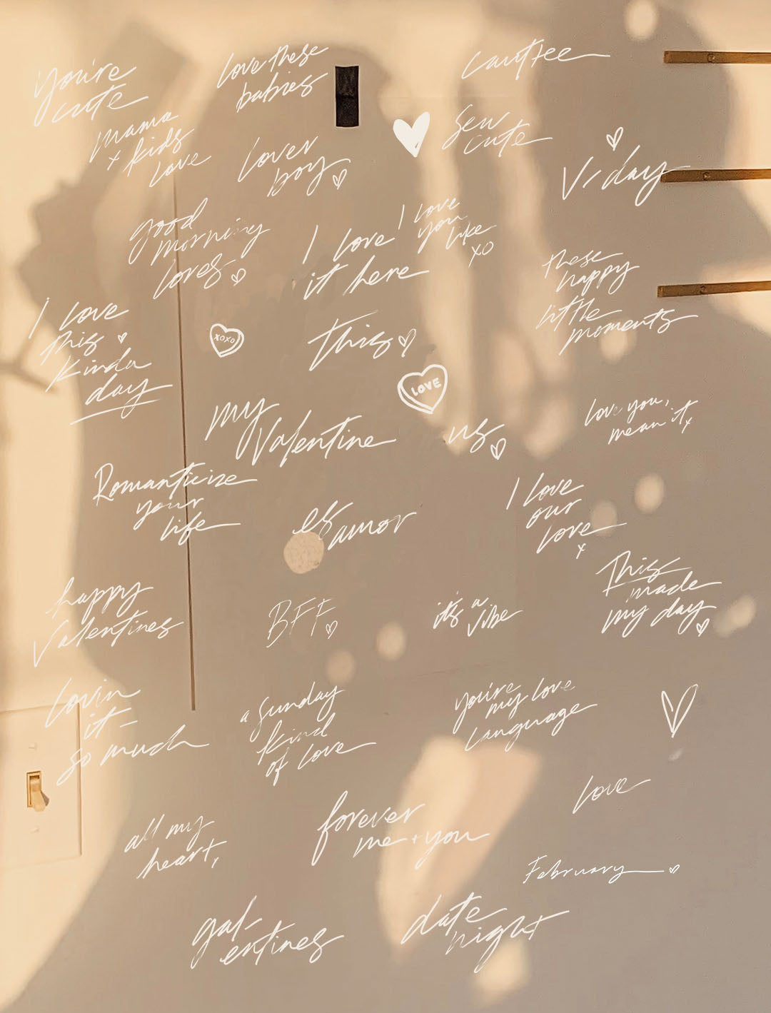 35 all about the LOVE Hand Lettered PNGs for IG stories, collages etc!