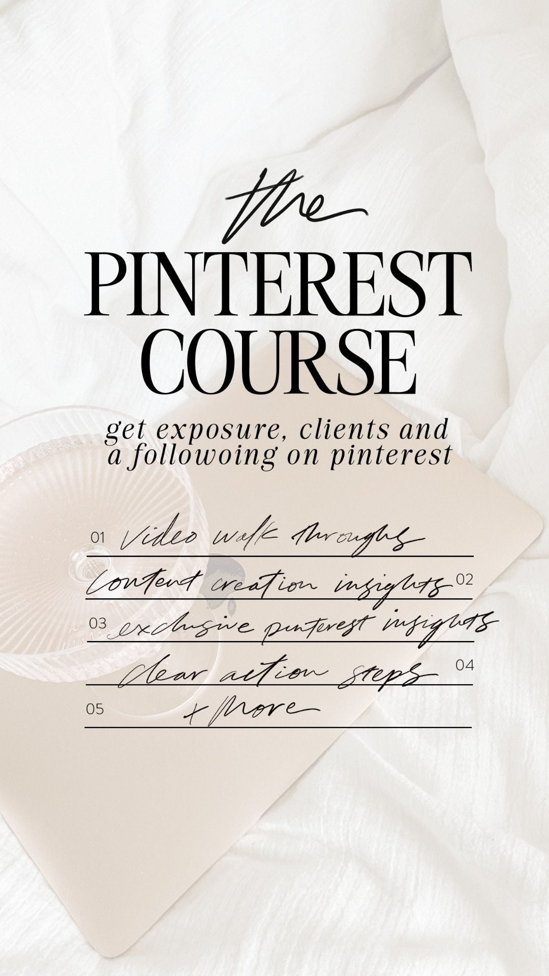 THE PINTEREST COURSE