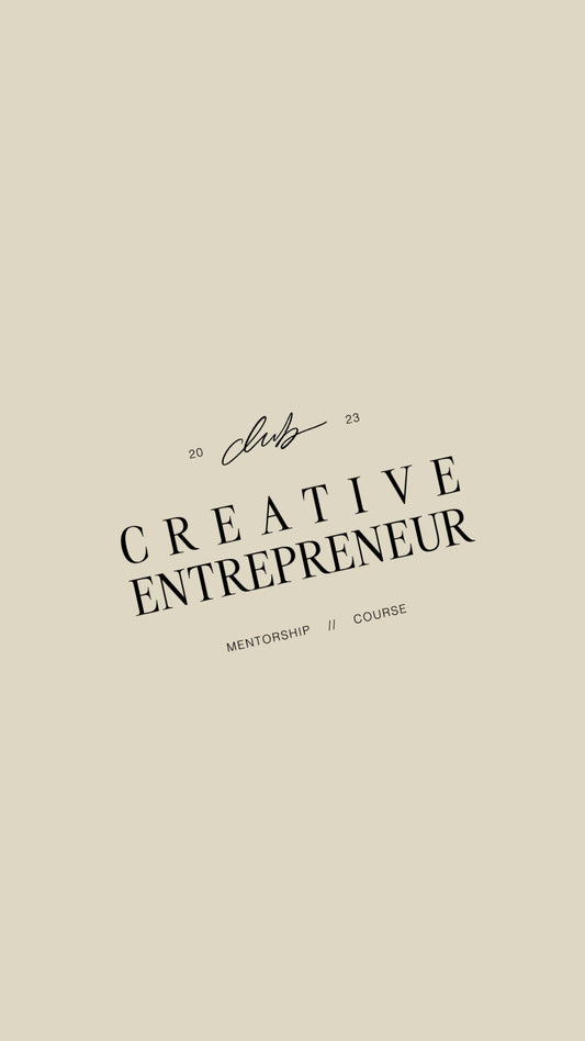 CLUB CREATIVE ENTREPRENEUR - COURSE