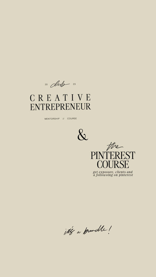 THE BUNDLE - CCE + PINTEREST COURSE