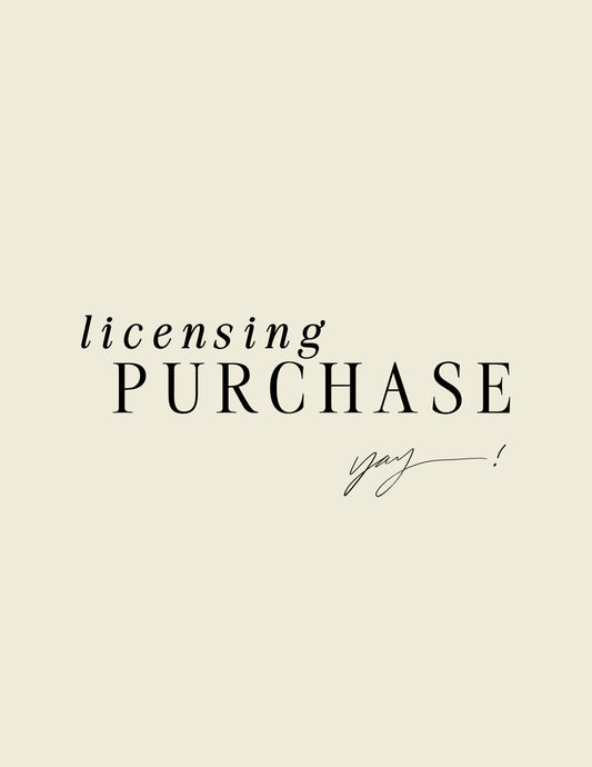 LICENSING PURCHASE